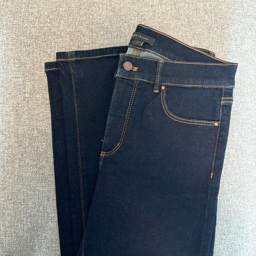 Ann Taylor Slim Boot Mid Rise Tall Jeans